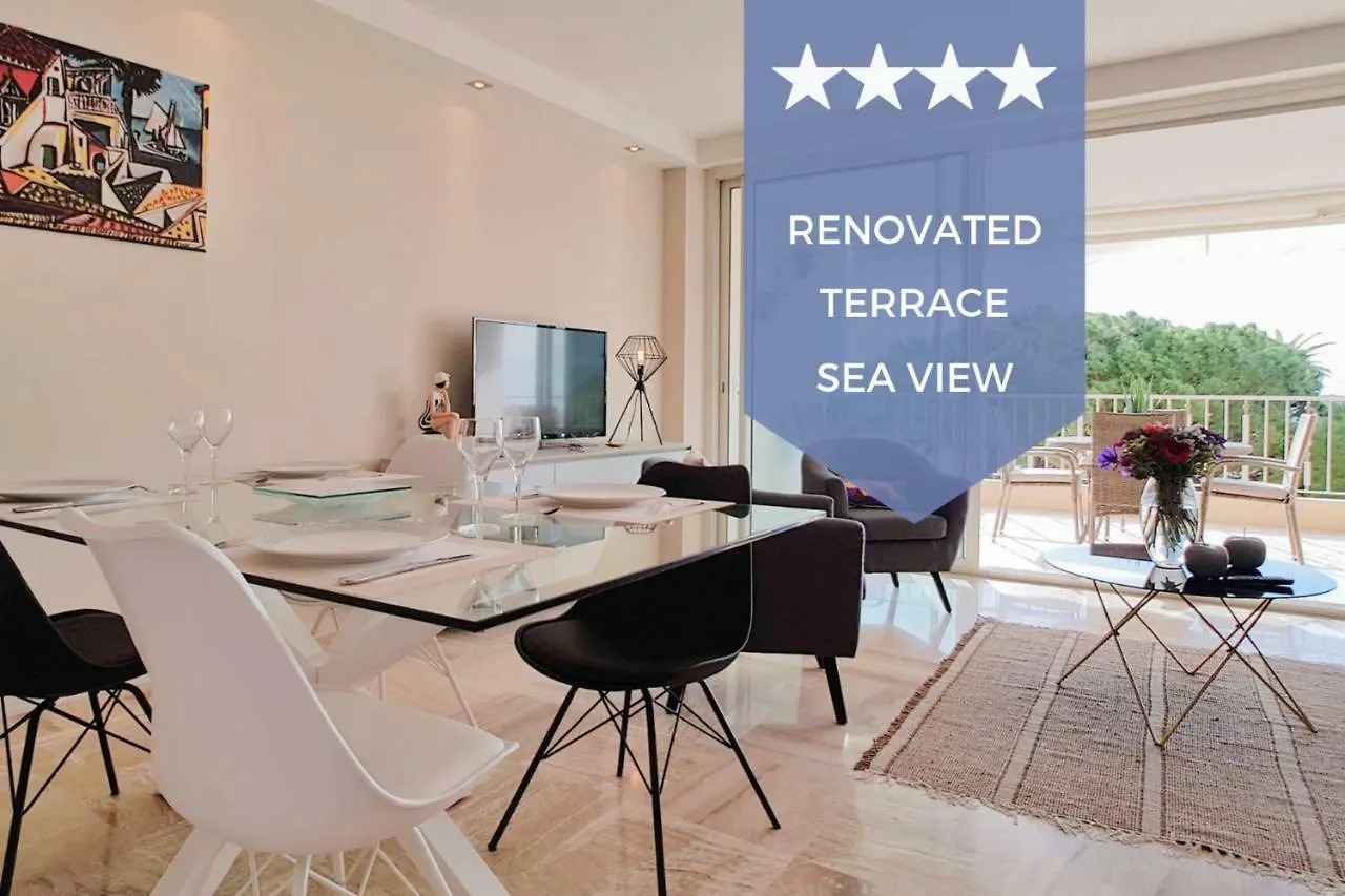 4-Room Apartment With Terrace & Sea View 5-Minute Walk To The Beach Cannes